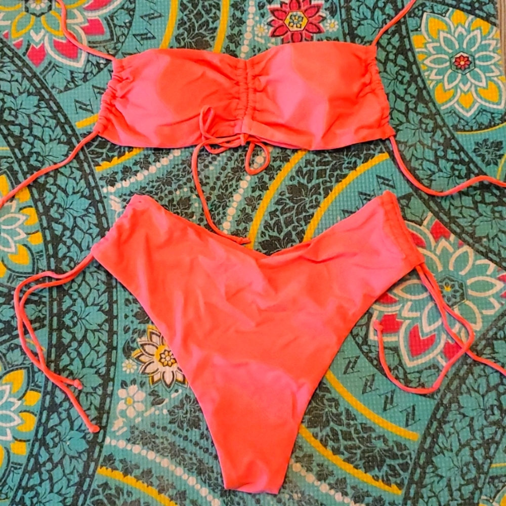 Aurelle pink bikini